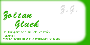zoltan gluck business card